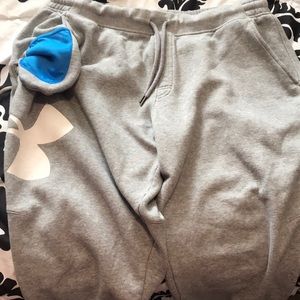 Skinny style under armour sweatpants